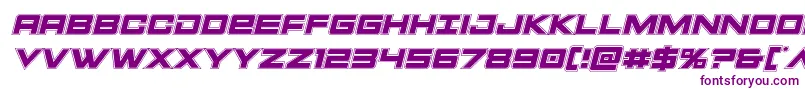 Шрифт Montrocacadital – фиолетовые шрифты на белом фоне
