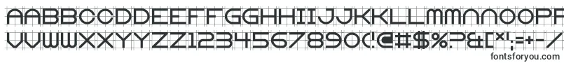 Шрифт Gridget – рубленные шрифты