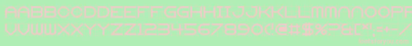 Gridget Font – Pink Fonts on Green Background