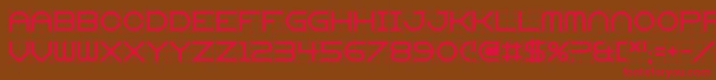 Gridget Font – Red Fonts on Brown Background