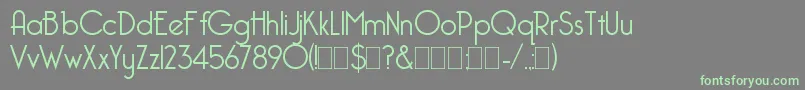 Bellerose Font – Green Fonts on Gray Background