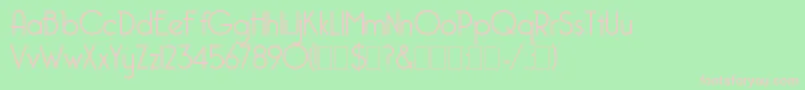 Bellerose Font – Pink Fonts on Green Background