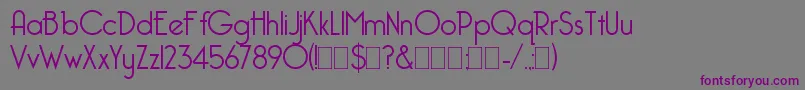 Bellerose Font – Purple Fonts on Gray Background