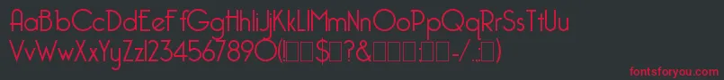Bellerose Font – Red Fonts on Black Background