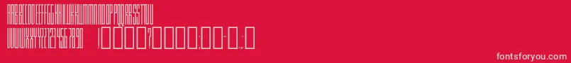 Knifer100 Font – Pink Fonts on Red Background