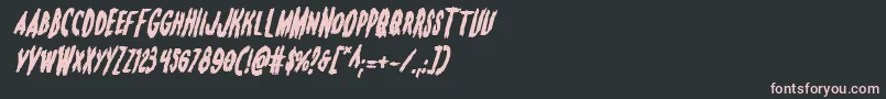 Monsteramaboldital Font – Pink Fonts on Black Background