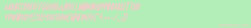 Monsteramaboldital Font – Pink Fonts on Green Background