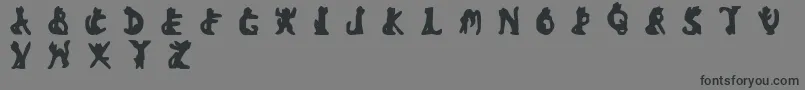 BadBlackCat Font – Black Fonts on Gray Background