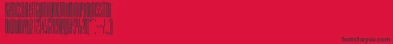 フォントBriemakademistdSemiboldcmp – 赤い背景に黒い文字
