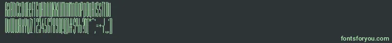 BriemakademistdSemiboldcmp Font – Green Fonts on Black Background