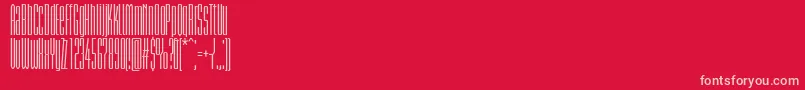 BriemakademistdSemiboldcmp-Schriftart – Rosa Schriften auf rotem Hintergrund