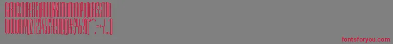 BriemakademistdSemiboldcmp Font – Red Fonts on Gray Background