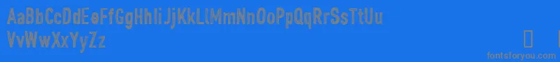 CfjohndoepersonaluseRegula Font – Gray Fonts on Blue Background