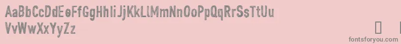 CfjohndoepersonaluseRegula Font – Gray Fonts on Pink Background