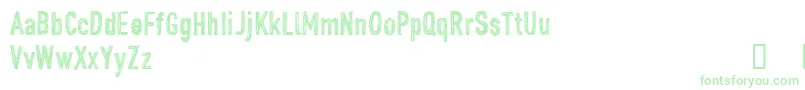 CfjohndoepersonaluseRegula Font – Green Fonts on White Background