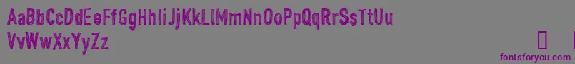 CfjohndoepersonaluseRegula Font – Purple Fonts on Gray Background