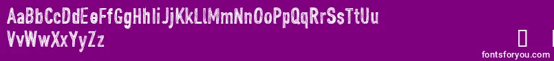 CfjohndoepersonaluseRegula Font – White Fonts on Purple Background