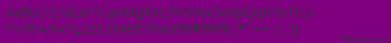 EurofurenceRegular Font – Black Fonts on Purple Background