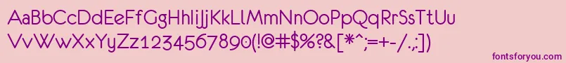EurofurenceRegular Font – Purple Fonts on Pink Background