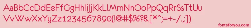 Weitere Informationen zur EurofurenceRegular-Schriftart EurofurenceRegular-Schriftart – Rote Schriften auf rosa Hintergrund