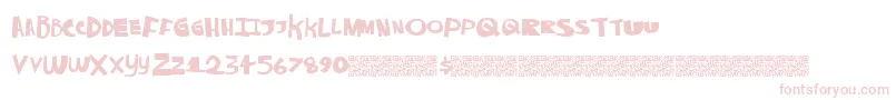 Alwaysnever Font – Pink Fonts on White Background