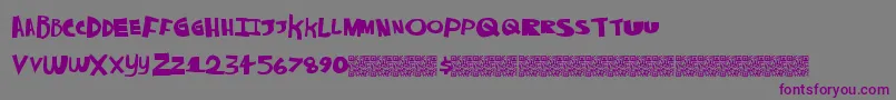 Alwaysnever Font – Purple Fonts on Gray Background