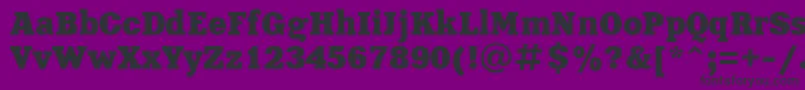 Xeniactt Font – Black Fonts on Purple Background