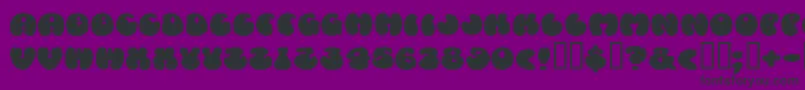 Cosmosca Font – Black Fonts on Purple Background