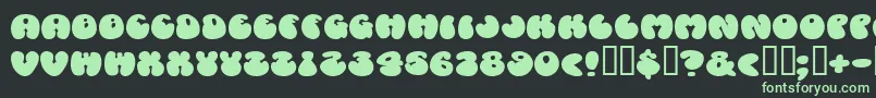 Шрифт Cosmosca – зелёные шрифты на чёрном фоне