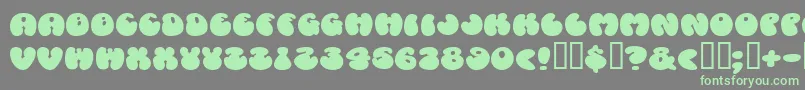 Cosmosca Font – Green Fonts on Gray Background