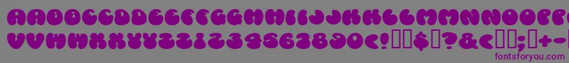 Cosmosca Font – Purple Fonts on Gray Background