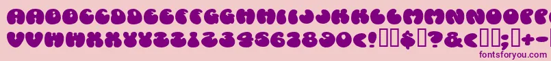 Cosmosca Font – Purple Fonts on Pink Background