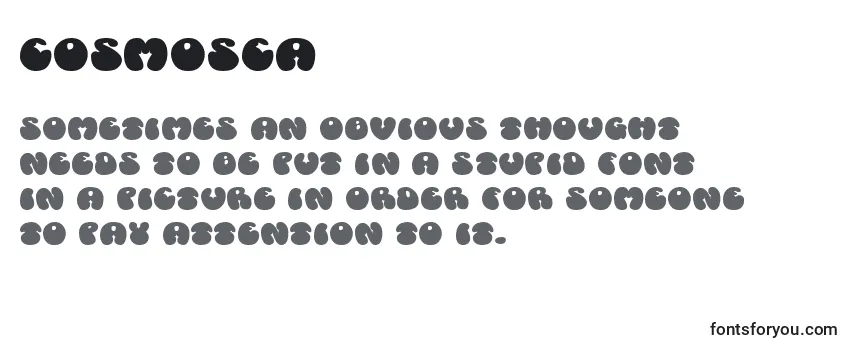Review of the Cosmosca Font