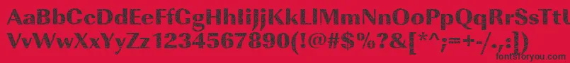 ImperialbrokenglassRegular Font – Black Fonts on Red Background