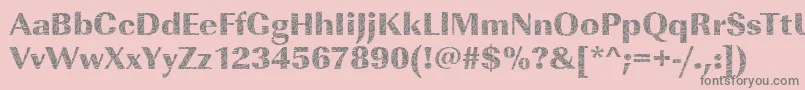 ImperialbrokenglassRegular Font – Gray Fonts on Pink Background