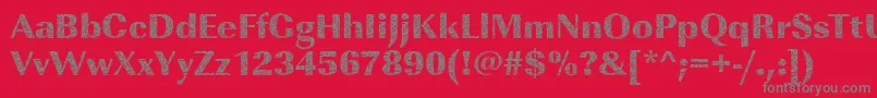 ImperialbrokenglassRegular Font – Gray Fonts on Red Background