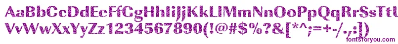 ImperialbrokenglassRegular Font – Purple Fonts on White Background