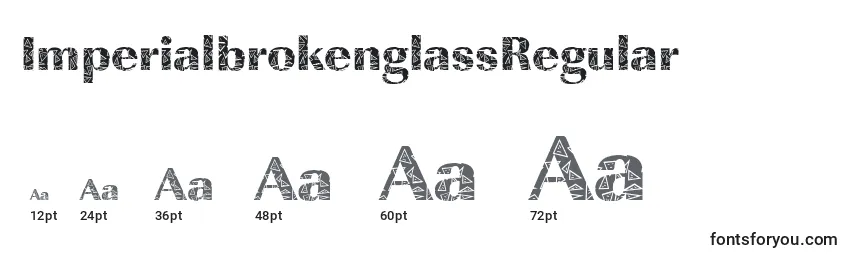 ImperialbrokenglassRegular Font Sizes