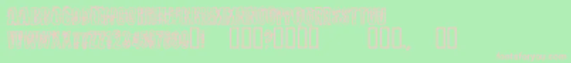 SpinningAround Font – Pink Fonts on Green Background