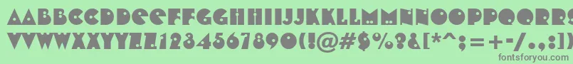 Shotshell Font – Gray Fonts on Green Background