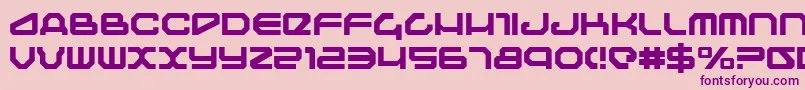 Fonte Traveler – fontes roxas em um fundo rosa