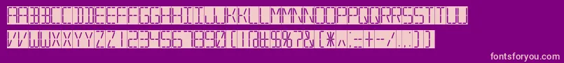 7sdd Font – Pink Fonts on Purple Background