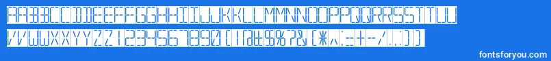 7sdd Font – White Fonts on Blue Background