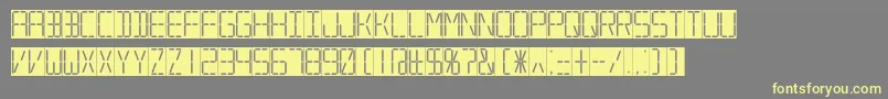 7sdd Font – Yellow Fonts on Gray Background