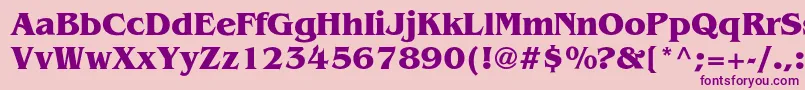 AgbengalycBold Font – Purple Fonts on Pink Background