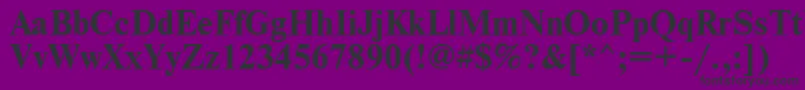 Nwtb Font – Black Fonts on Purple Background