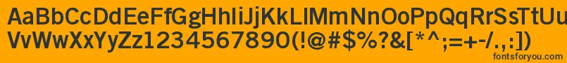 Police Goethegothicbold – polices noires sur fond orange