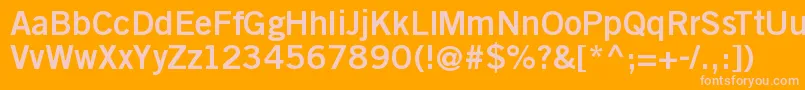 Police Goethegothicbold – polices roses sur fond orange