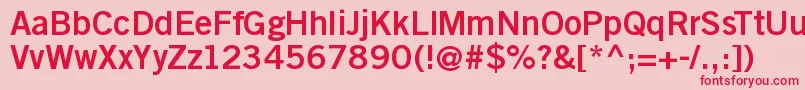 Goethegothicbold Font – Red Fonts on Pink Background