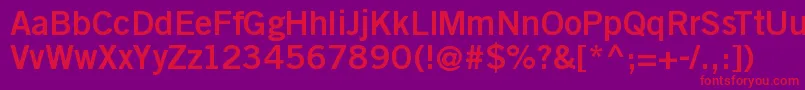 fuente Goethegothicbold – Fuentes Rojas Sobre Fondo Morado